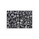 Салфетка на стол «Этель» Flowers black, 30×45 см, 370 г/м², чёрная