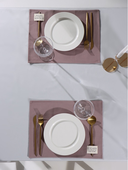 Набор салфеток сервировочных «Этель» Kitchen lilac, 2 шт., 30×40 см, сиреневый