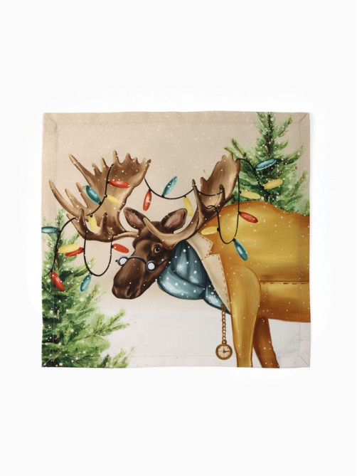 Набор салфеток сервировочных «Этель» Noble Christmas, 40×40 см - 4 шт., бежевые