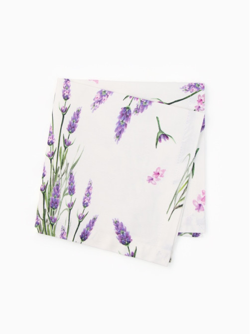 Набор салфеток с декоративными кольцами «Этель» Lavender, 40×40 см - 2 шт., 100% хлопок, саржа