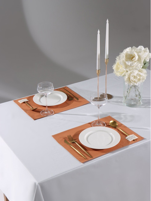 Набор салфеток «Этель» Kitchen, 30×40 см - 2 шт., 100% хлопок, саржа 220 г/м², оранжевый
