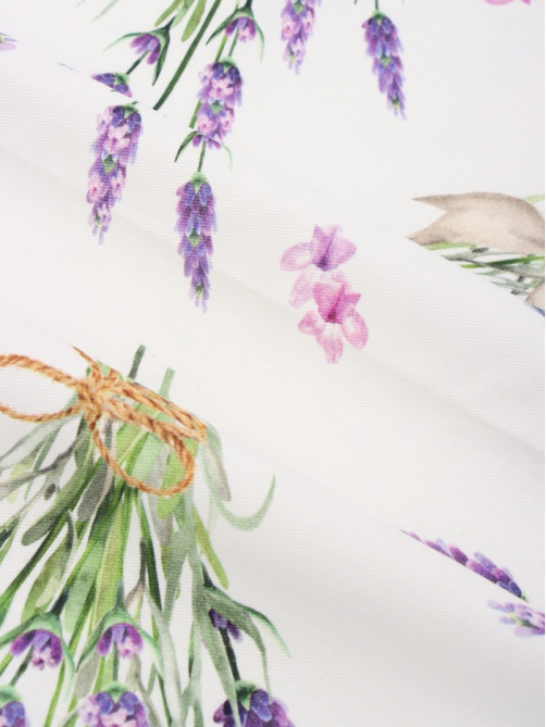 Набор салфеток с декоративными кольцами «Этель» Lavender, 40×40 см - 2 шт., 100% хлопок, саржа