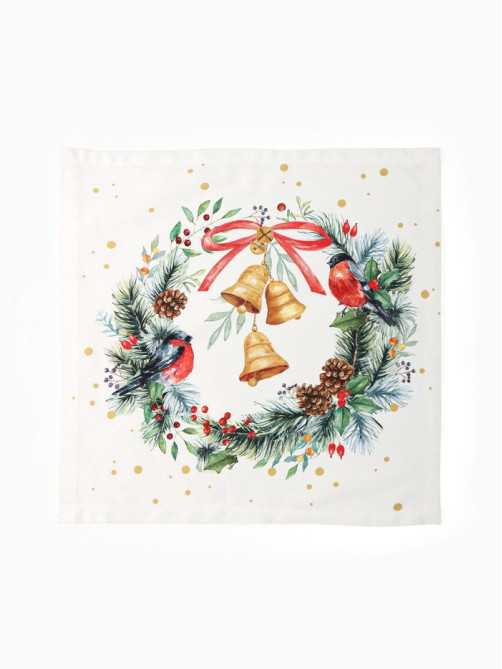 Набор салфеток сервировочных «Этель» Christmas bells, 40×40 см - 4 шт., 100% хлопок 100%, саржа 190 г/м²