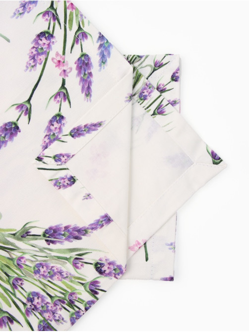 Набор салфеток с декоративными кольцами «Этель» Lavender, 40×40 см - 2 шт., 100% хлопок, саржа