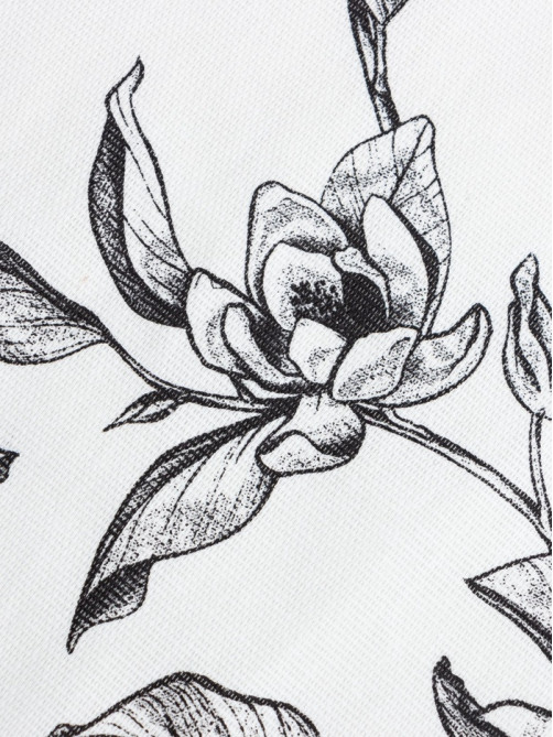 Шторы для кухни «Доляна» Plant leaves, 146×180 см - 2 шт., подхваты - 2 шт., 100% хлопок, 164 г/м²