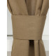 Шторы для кухни «Этель» ECO, 130(±6)×180 см - 2 шт., подхваты - 2 шт., оливковые