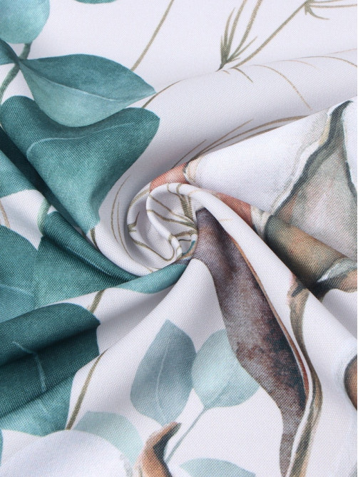 Шторы для кухни с подхватами «Этель» Cotton, 145×180 см, комплект - 2 шт.