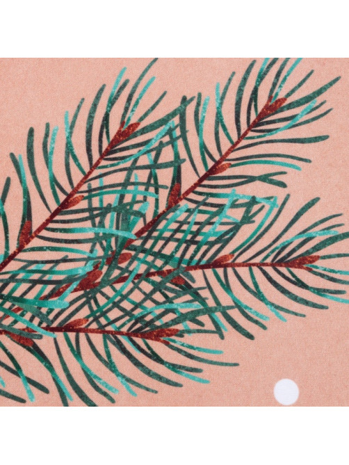 Комплект штор для кухни с подхватами «Этель» Fir branches, 2 шт., бежевые, 145×180 см