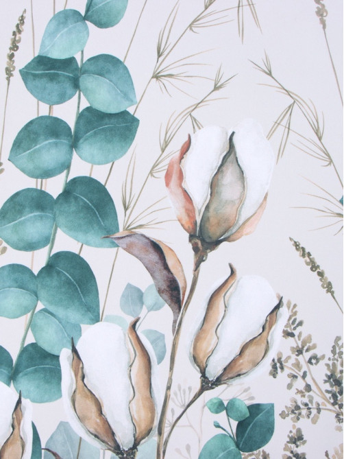 Шторы для кухни с подхватами «Этель» Cotton, 145×180 см, комплект - 2 шт.
