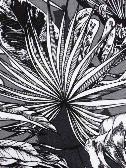 Шторы для кухни с подхватами «Этель» Palm leaves, 149×180 см, комплект - 2 шт.