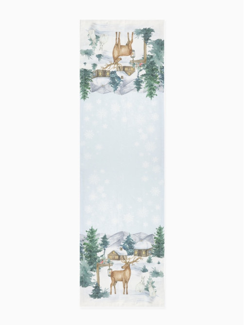 Дорожка новогодняя на стол «Этель» Forest animals, 40×147±5 см, 100% хлопок, саржа 190 г/м²