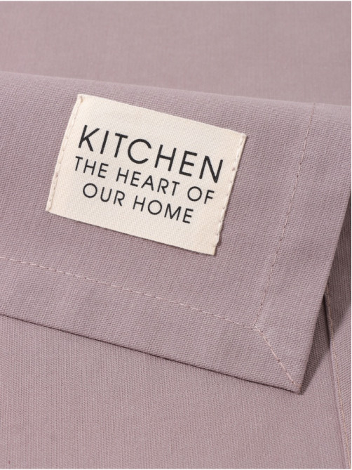 Дорожка на стол «Этель» Kitchen 40×150±5 см, 100% хлопок, саржа 220 г/м², сиреневая