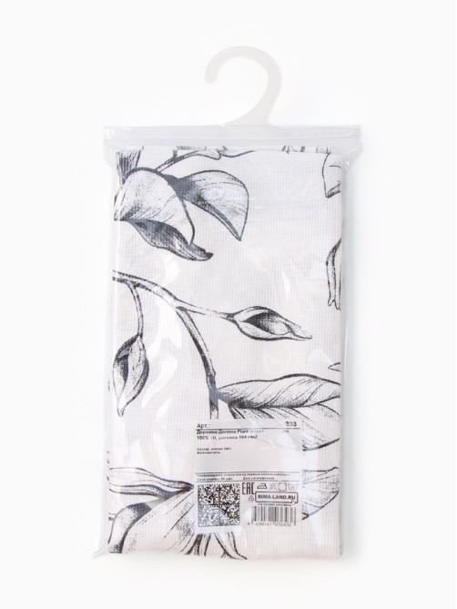 Дорожка на стол «Доляна» Plant leaves, 40×146 см, 100% хлопок, рогожка 164 г/м²