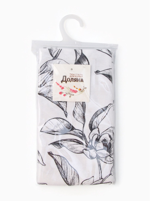 Дорожка на стол «Доляна» Plant leaves, 40×146 см, 100% хлопок, рогожка 164 г/м²