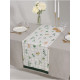 Дорожка на стол «Этель» Flora, 40×149 см, 100% хлопок, саржа 190 г/м², белая