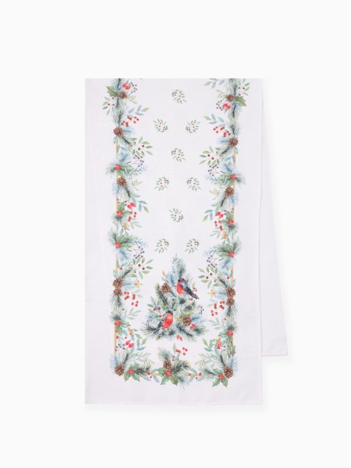 Дорожка новогодняя на стол «Этель» Christmas bells, 40×147±5 см, 100% хлопок, саржа 190 г/м²