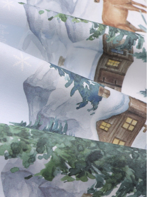 Дорожка новогодняя на стол «Этель» Forest animals, 30×70±5 см, 100% хлопок, саржа 190 г/м²