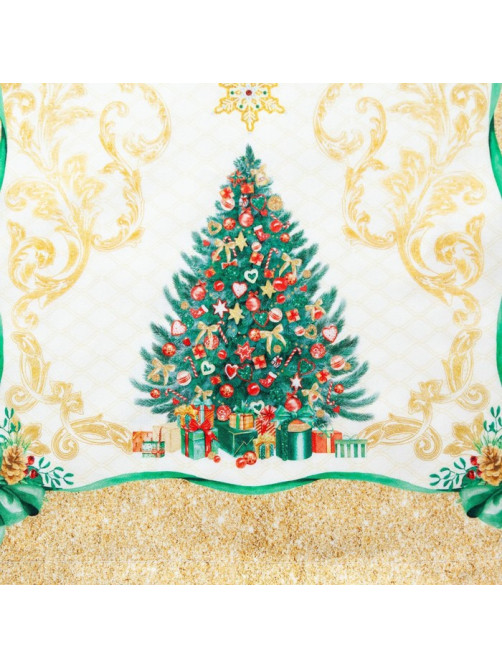 Дорожка на стол новогодняя Golden Christmas 40×147 см, 100% хлопок, саржа 190 гр/м3