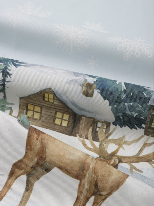Дорожка новогодняя на стол «Этель» Forest animals, 40×147±5 см, 100% хлопок, саржа 190 г/м²