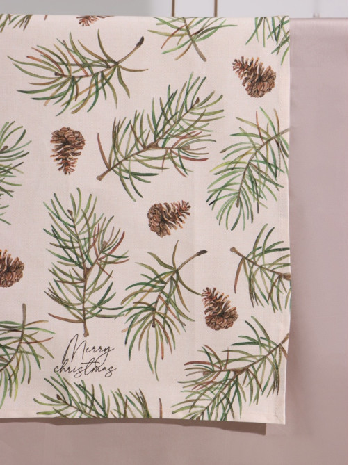 Дорожка новогодняя на стол «Этель» Christmas tree, 40×147 см, 100% хлопок, саржа 190 г/м²