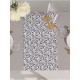 Дорожка на стол «Этель» Leaves 40×149 см, 100% хлопок, саржа 190 г/м², белая/чёрная