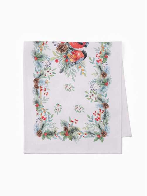 Дорожка новогодняя на стол «Этель» Christmas bells, 30×70±5 см, 100% хлопок, саржа 190 г/м²