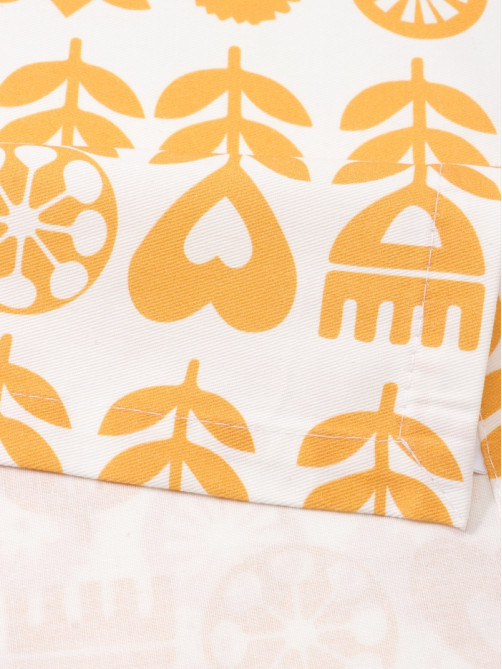 Дорожка на стол «Этель» Yellow garden 40×149 см, 100% хлопок, саржа 190 г/м², белая/жёлтая