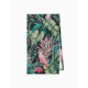 Дорожка на стол «Этель» Tropical parrots 40×146 см, 100% хлопок, саржа 190 г/м², зелёная/чёрная