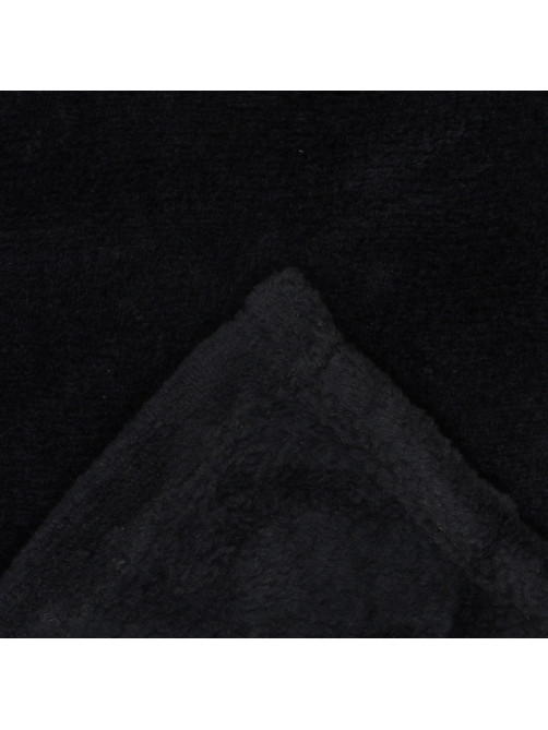 Плед с рукавами «Этель», 150×200 см, корал-флис, чёрный
