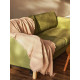 Плед с бахромой SL Home Warm, 130×180 см, бежевый
