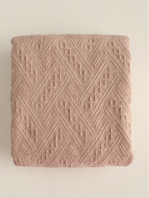 Плед с бахромой SL Home Warm, 130×180 см, бежевый