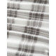 Плед флисовый «Экономь и Я. Клетка», 150×200 см, флис 160 г/м², чёрно-белый