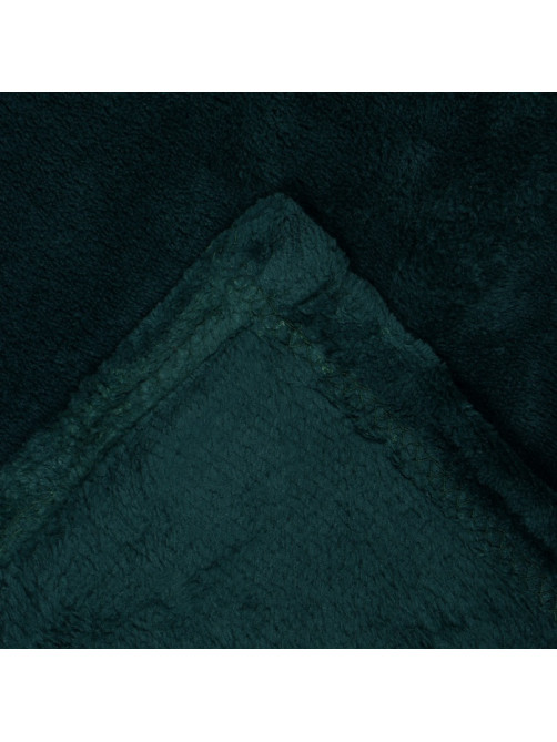 Плед с рукавами «Этель», 150×200 см, корал-флис, изумрудный