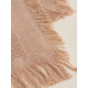 Плед с бахромой SL Home Warm, 130×180 см, бежевый