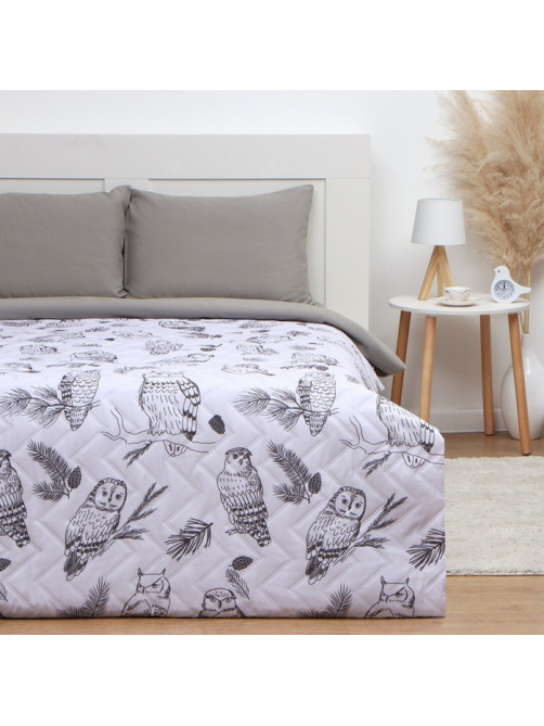 Покрывало евро макси LoveLife Owls 240×210±5 см, микрофайбер
