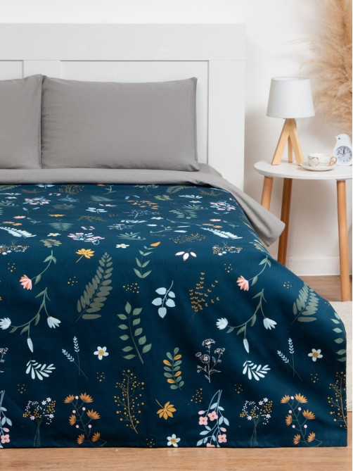 Покрывало 2-спальное «Этель» Herbs, 180×215 см, 100% хлопок