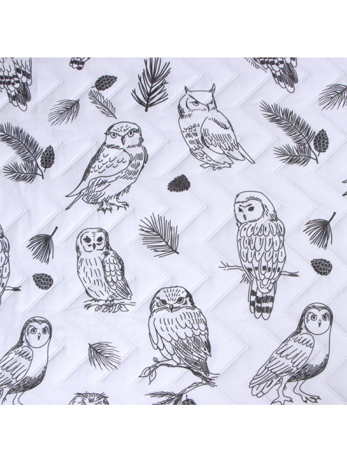 Покрывало евро макси LoveLife Owls 240×210±5 см, микрофайбер
