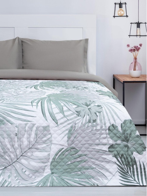 Покрывало 2-спальное «Этель» Tropics, 180×210±5 см, микрофибра