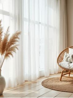 Тюль вуаль «Этель» 140×250 см, белый