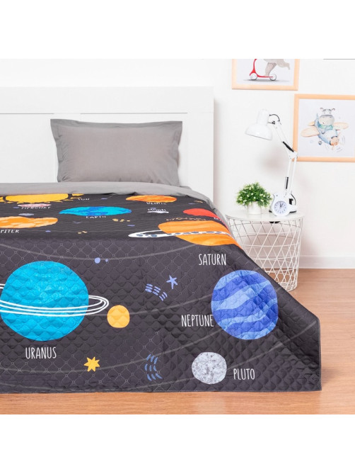 Покрывало 1.5-спальное «Этель» Planet, 145×210 см, микрофибра