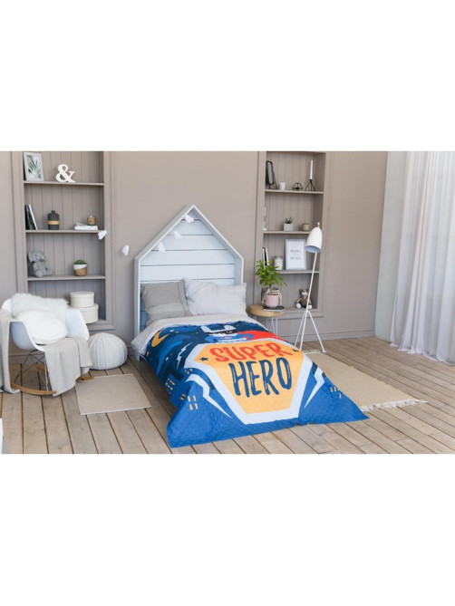 Покрывало 1.5-спальное «Этель» Super hero, 145×210 см, микрофибра