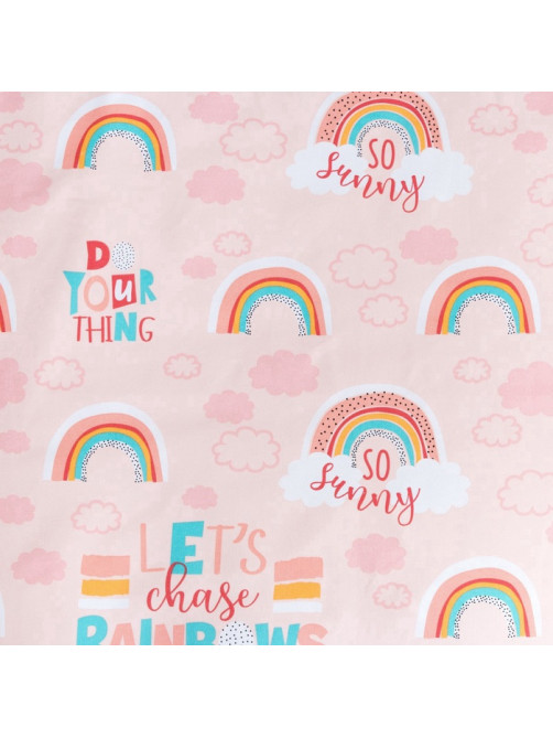 Покрывало 1.5-спальное «Этель» Pink Rainbow, 145×210 см, хлопок 100%