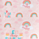 Покрывало 1.5-спальное «Этель» Pink Rainbow, 145×210 см, хлопок 100%