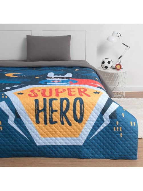 Покрывало 1.5-спальное «Этель» Super hero, 145×210 см, микрофибра
