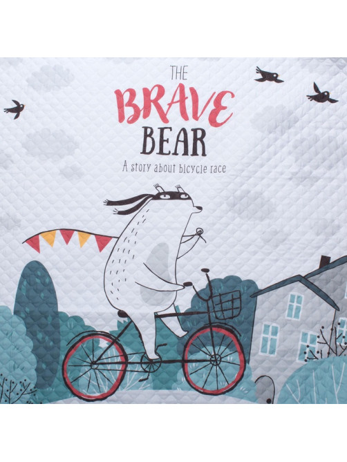 Покрывало 1.5-спальное «Этель» Brave bear, 145×210 см, микрофибра
