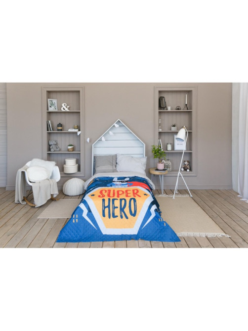 Покрывало 1.5-спальное «Этель» Super hero, 145×210 см, микрофибра