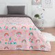 Покрывало 1.5-спальное «Этель» Pink Rainbow, 145×210 см, хлопок 100%
