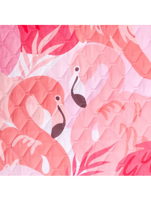 Покрывало 1.5-спальное «Этель» Flamingo garden, 145×210 см, микрофибра
