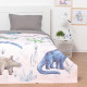 Покрывало 1.5-спальное «Этель» Just dino, 145×210 см, микрофибра