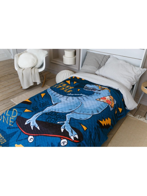 Покрывало 1.5-спальное «Этель» T-rex, 145×210 см, микрофибра